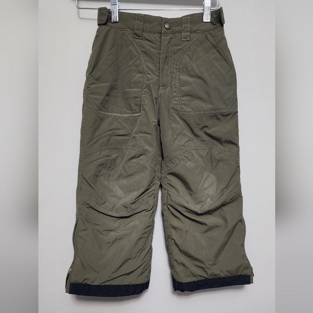 LL Bean Kids Olive Green Winter Pants Size 5-6
